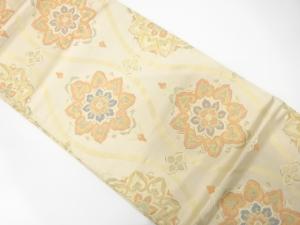 アンティーク　立涌に華紋織り出し袋帯（材料）